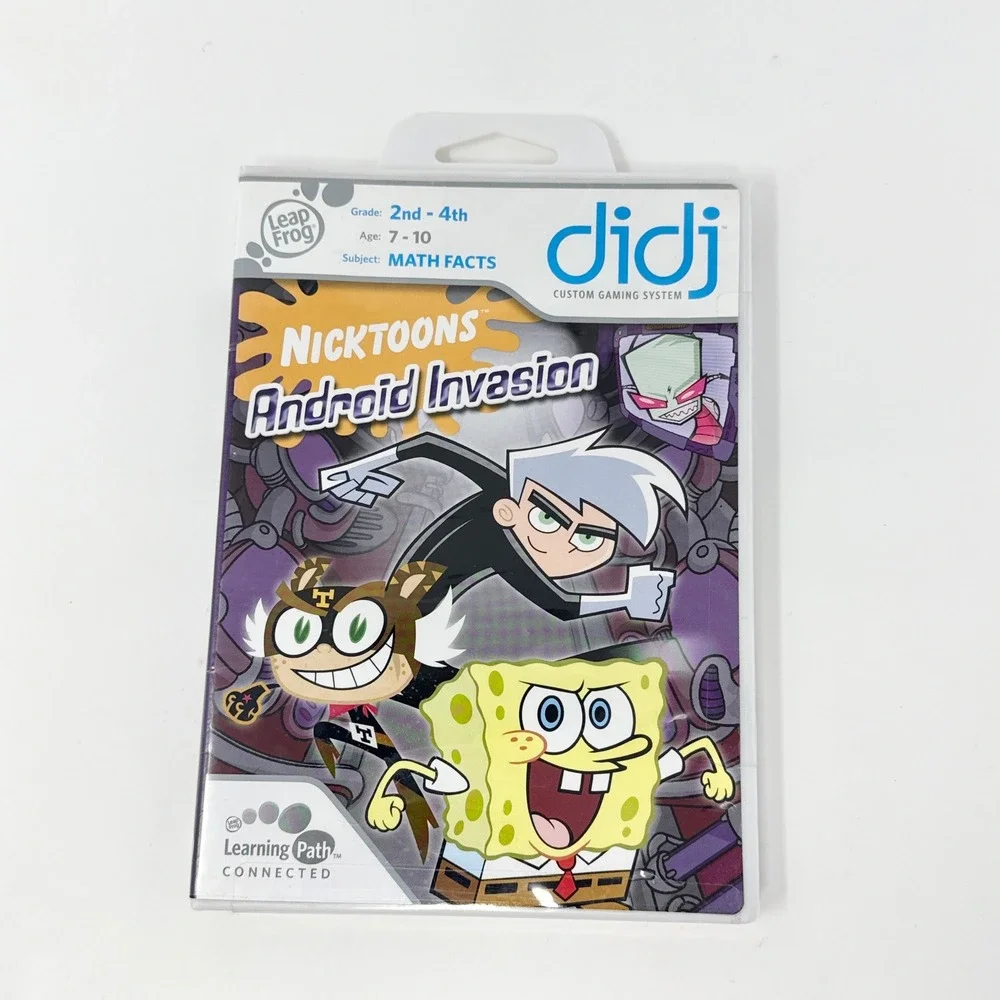 LeapFrog Didj Nicktoons Android Invasion Math Facts Game 2008 New Sealed